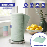 Microfibre Cloth Roll, 100 Tear Off Sheets