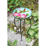 GEEZY Round Side Garden Mosaic Table With Colibri Design