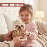 9" Mum & Baby Sloth Soft Toy