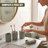 5 Piece Bathroom Acccessories Set