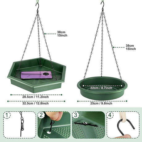 2 in 1 Bird Feeder & Bath by GEEZY - UKBuyZone