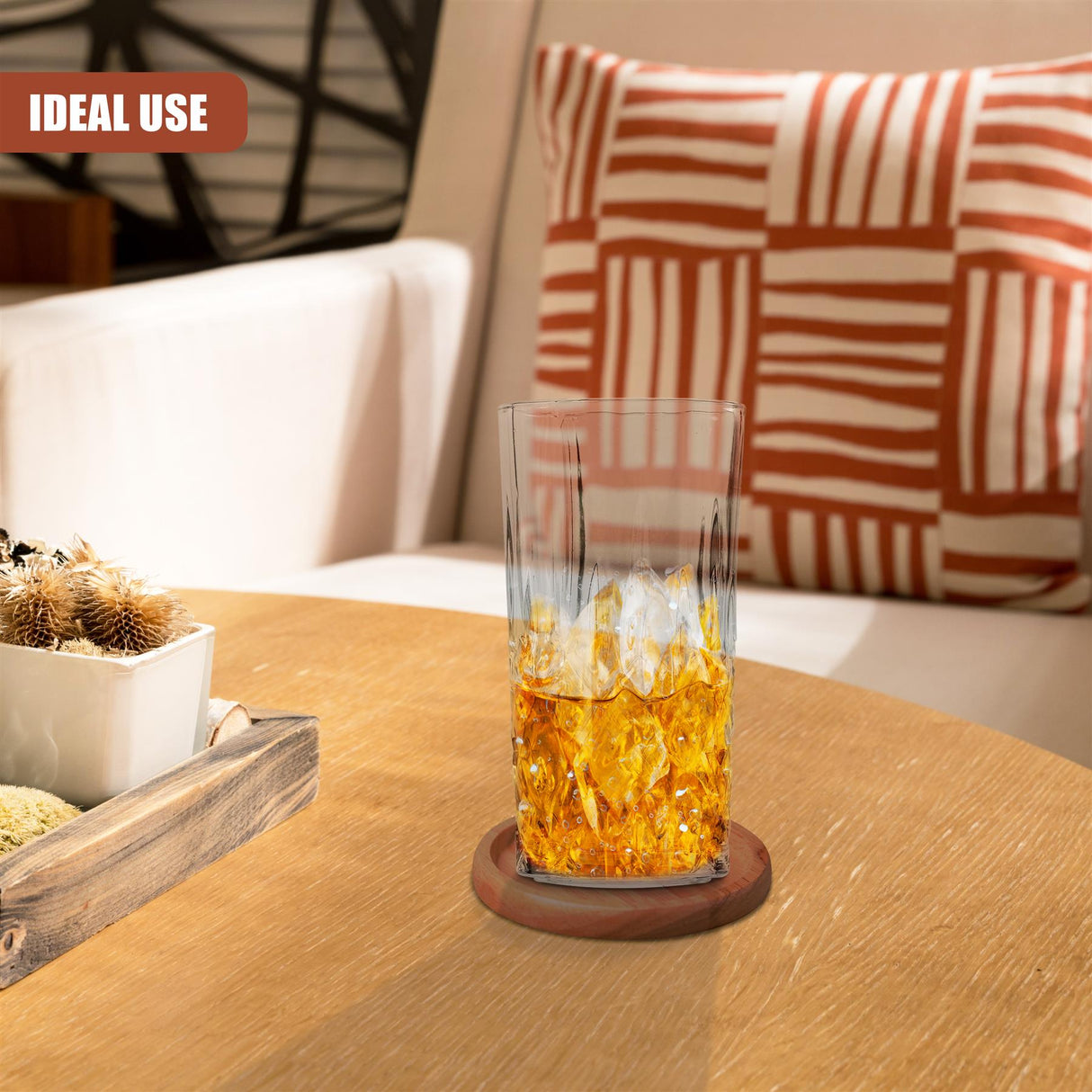 Set of 4 300mL Whisky Drinking  Glasses