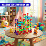 197 Pieces Marble Run Game