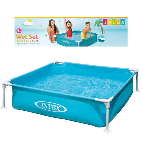 Intex Mini Frame Compact Pool - Blue - Above Ground 122 X 122 Cm by Intex - UKBuyZone