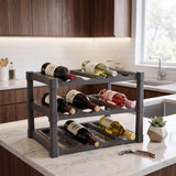 3 Tier Stackable 12 Bottle Wine Storage Rack