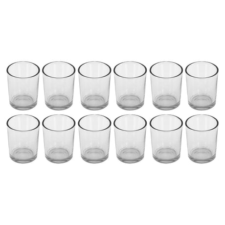 Set of 12 shot glasses.