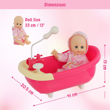 Doll and Bath set with Accessories by BiBi Doll - UKBuyZone