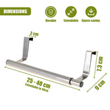 Extendable Over Door Tea Towel Rail by GEEZY - UKBuyZone