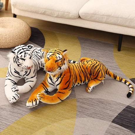 Medium White Tiger Soft Plush Toy by MTS - UKBuyZone