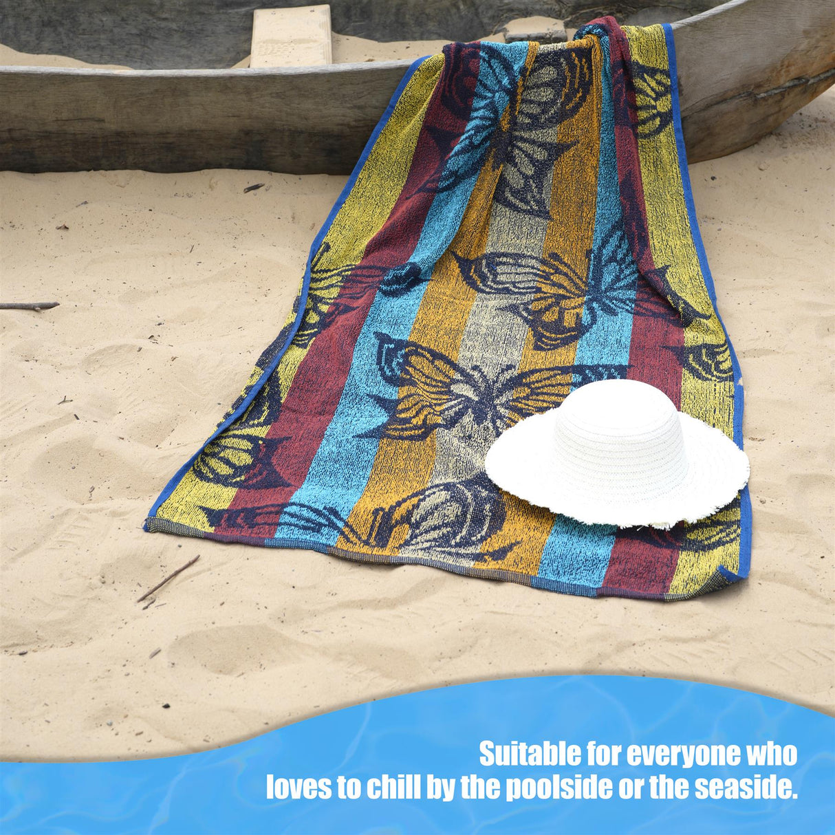 Large Multicoloured Beach Towels by Geezy - UKBuyZone
