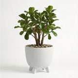 White Flower Pot with Legs, 39.5 cm