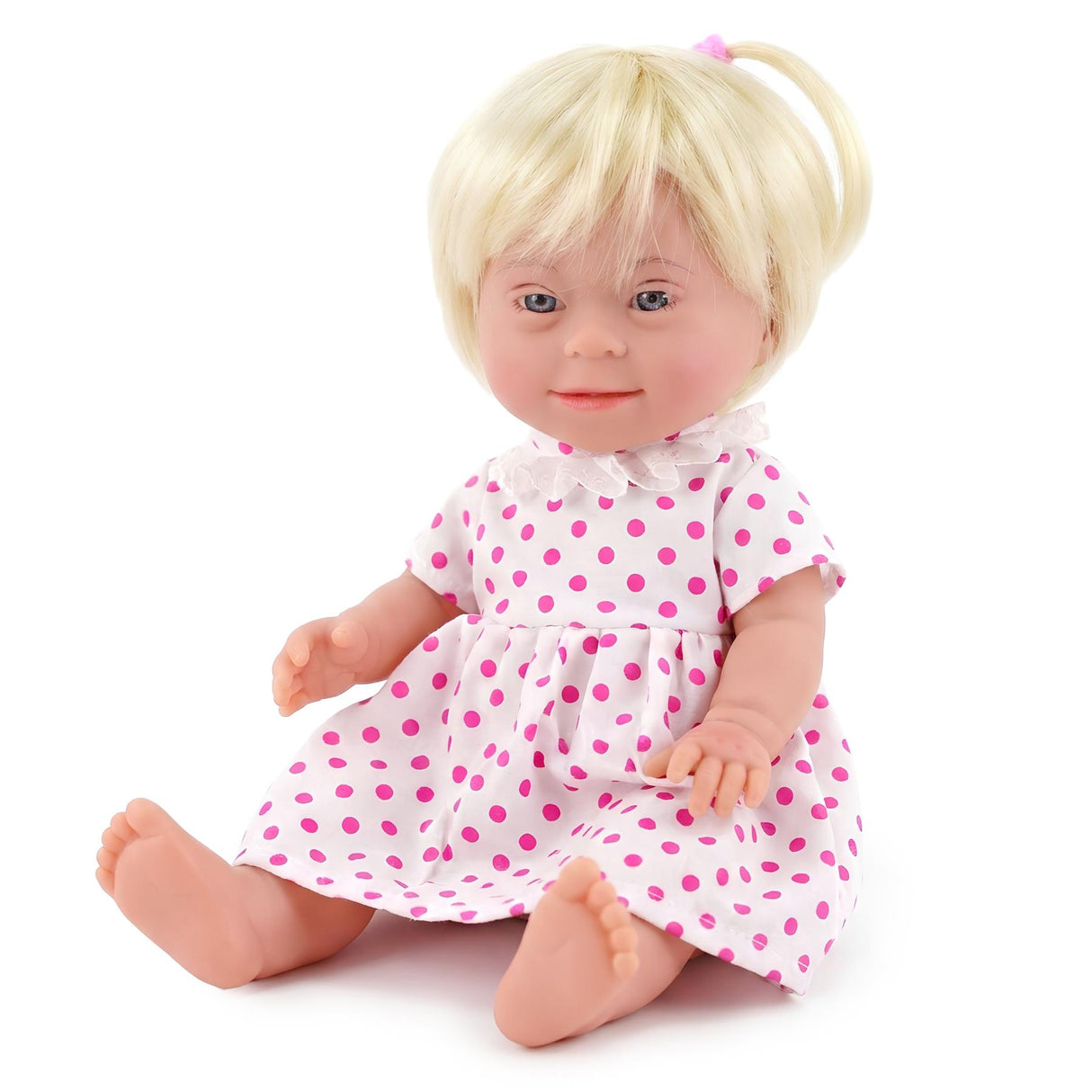 BiBi Doll Down Syndrome Girl - Blonde Hair (36 cm / 14")