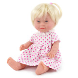 BiBi Doll Down Syndrome Girl - Blonde Hair (36 cm / 14")