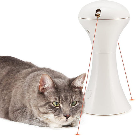 Cat Laser With Auto Switch Off & 360° Rotating Laser by Geezy - UKBuyZone