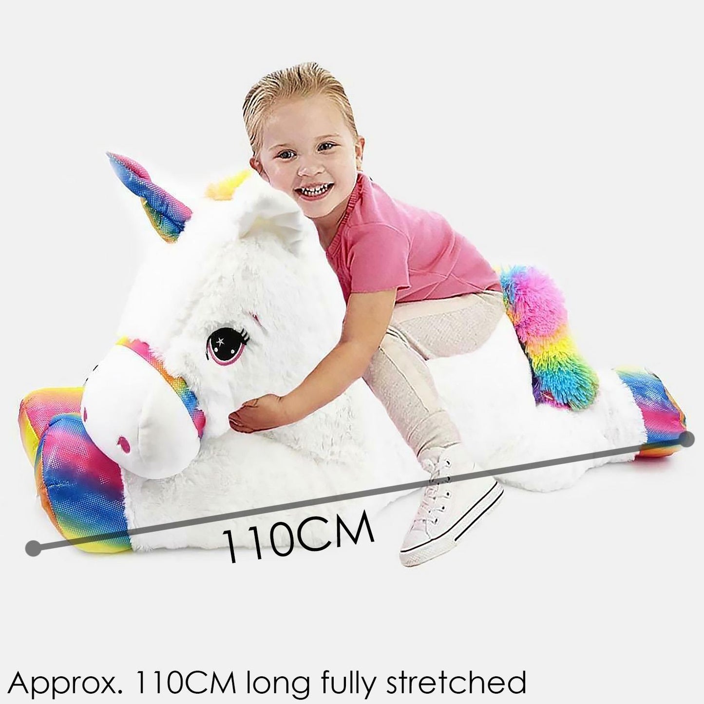 42" Giant Lying Soft Stuffed Unicorn by The Magic Toy Shop - UKBuyZone