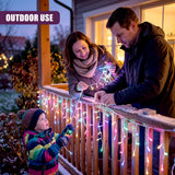 200 Pastel Multicoloured Fairy Lights With Time