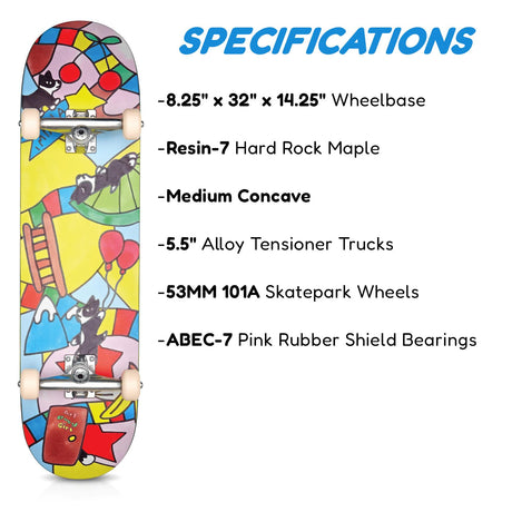 GEEZY Impala Serpens 8.25" Complete Skateboard