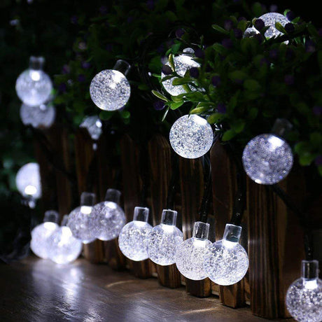 White Led String Lights In Crystal Balls Design by The Magic Toy Shop - UKBuyZone