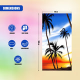 Beach Bath Towel Sunrise Design Microfibre Towel
