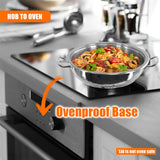 Gastro Shallow Pot With Lid 24 x 6 cm