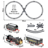 The Magic Toy Shop Classsic Train Set with Tracks and Headlight