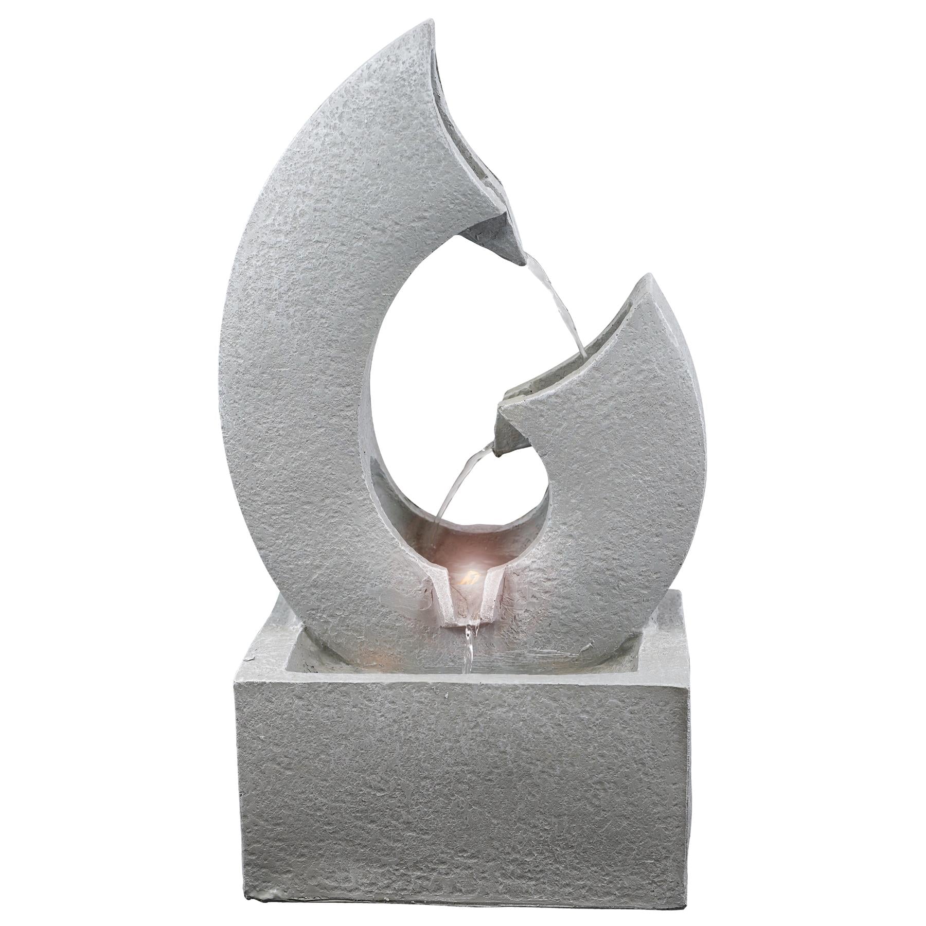 Horn Water Feature With Led Lights by GEEZY - UKBuyZone