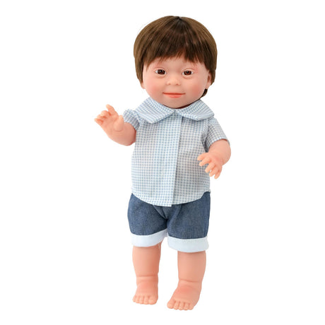 BiBi Doll Down Syndrome Boy - Brown Hair (36 cm / 14") by BiBi Doll - UKBuyZone