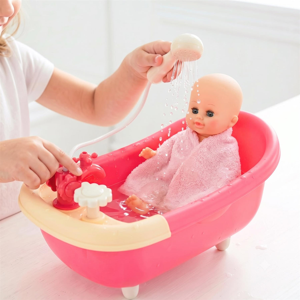 Doll and Bath set with Accessories
