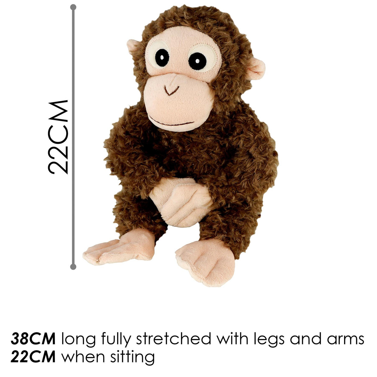 8" Orangutan Monkey Soft Toy