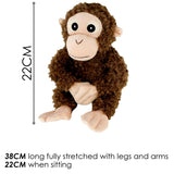 8" Orangutan Monkey Soft Toy