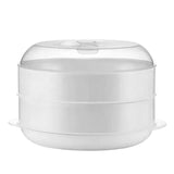 2 Tier Microwave Steamer Healthy Cooker BPA Free by GEEZY - UKBuyZone