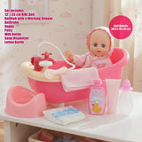 Doll and Bath set with Accessories