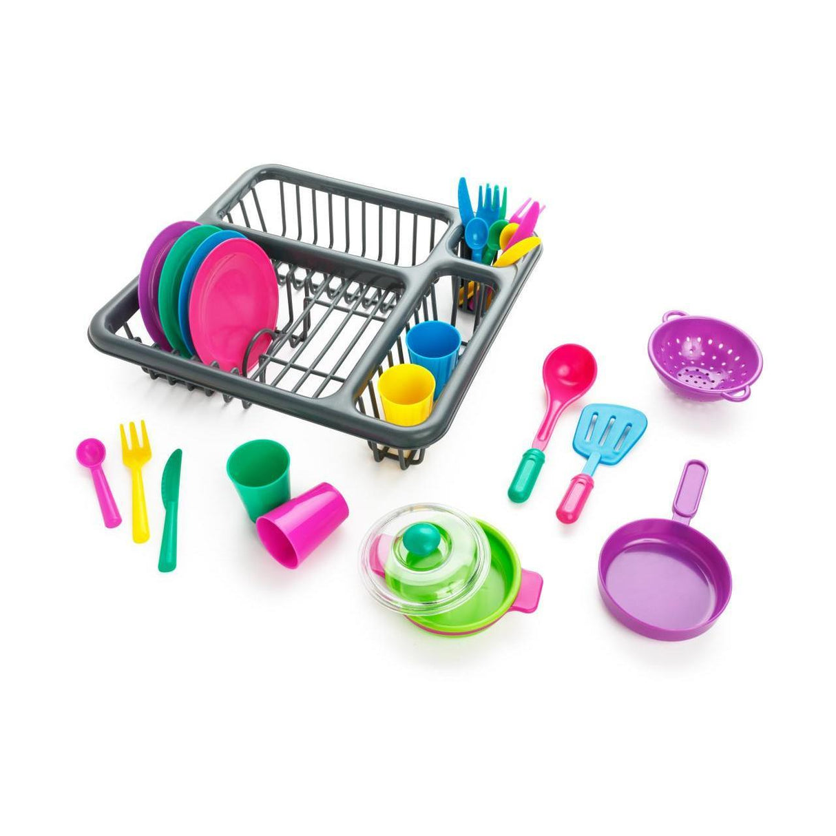 The Magic Toy Shop 27 Pieces Kitchen Accessories Play Set For Kids