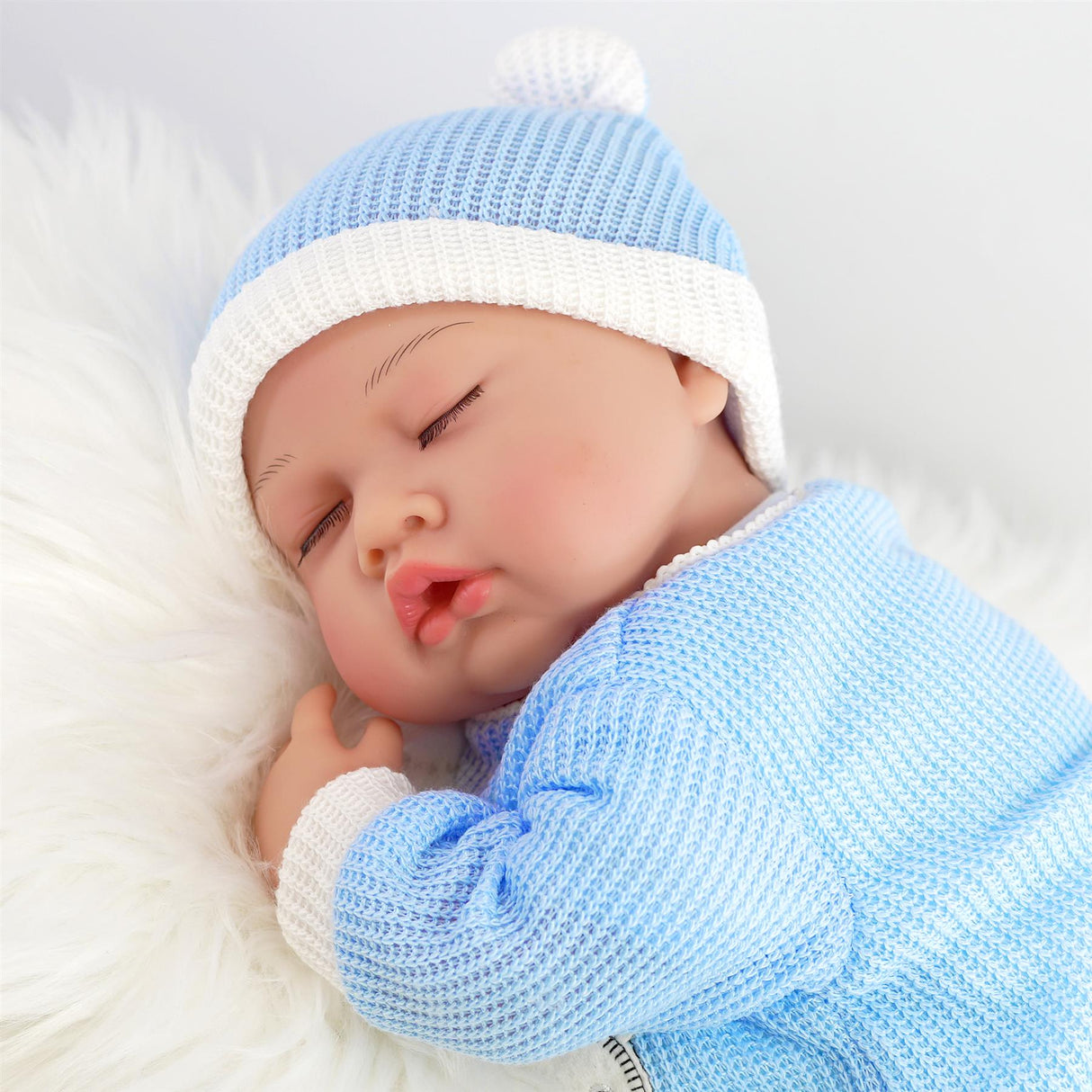 BiBi Doll Reborn Sleeping Boy "Periwinkle" (50 cm / 20")