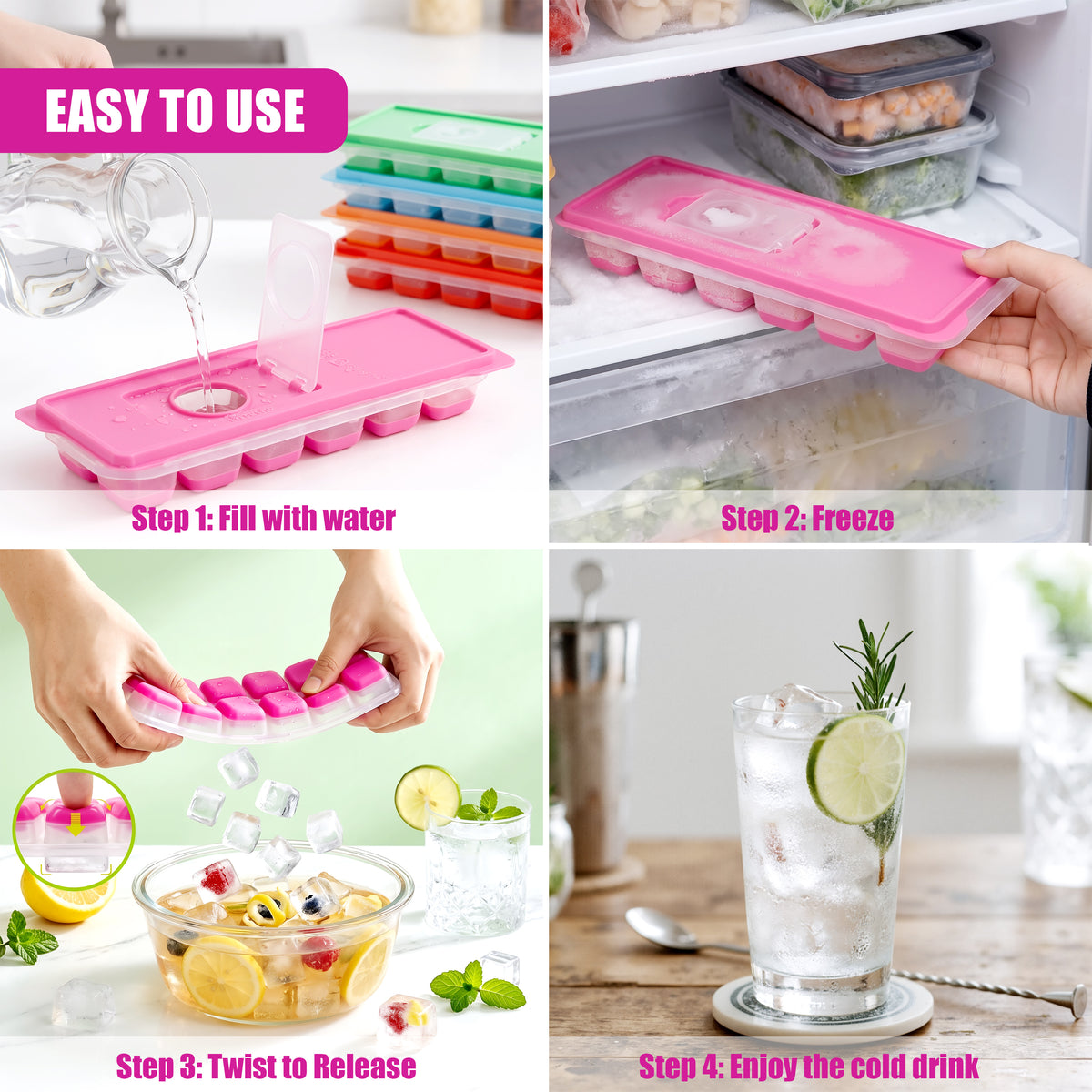 Ice Cube Trays with Lids
