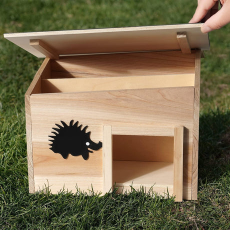 Wooden Hedgehog House by GEEZY - UKBuyZone