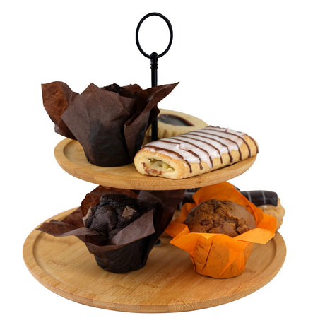 2 Tier Wooden Serving Stand by Geezy - UKBuyZone