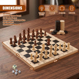 3 in 1 Compendium Board Game Set
