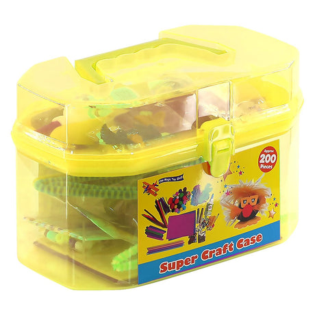 Yellow Kids Super Craft Carry Case by The Magic Toy Shop - UKBuyZone