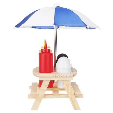 Picnic Table Parasol Pub Cruet Condiment Set by Geezy - UKBuyZone