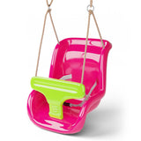 Pink plastic baby swing - UKBuyZone