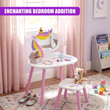 Princess Vanity Table with Stool