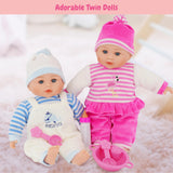 BiBi Twin Baby Dolls & Accessories (33 cm / 13")