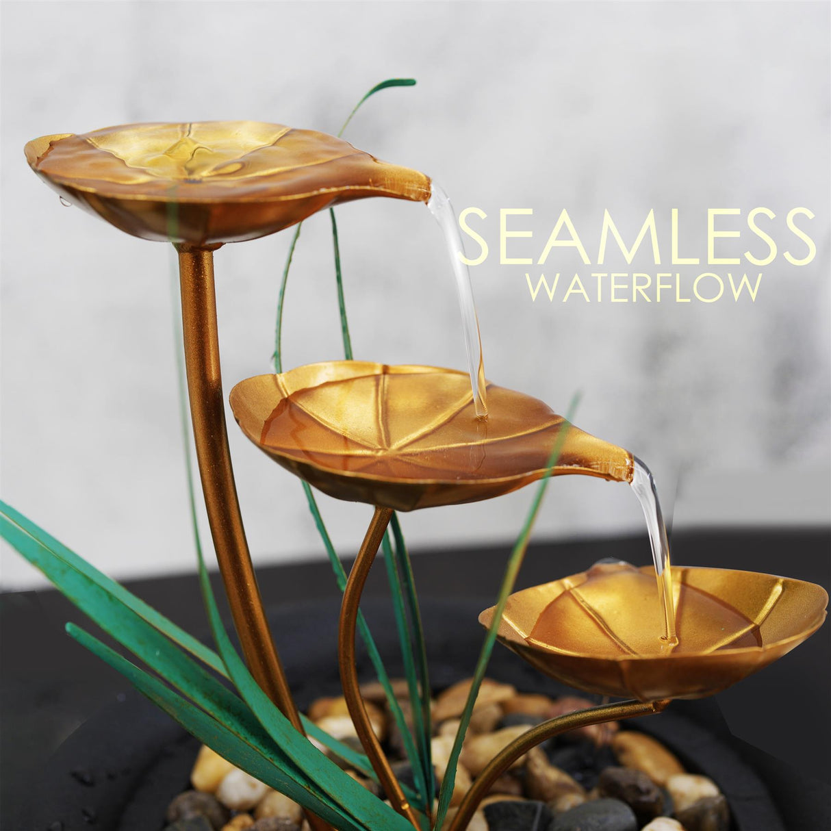 GEEZY Lotus Water Feature Indoor With LED