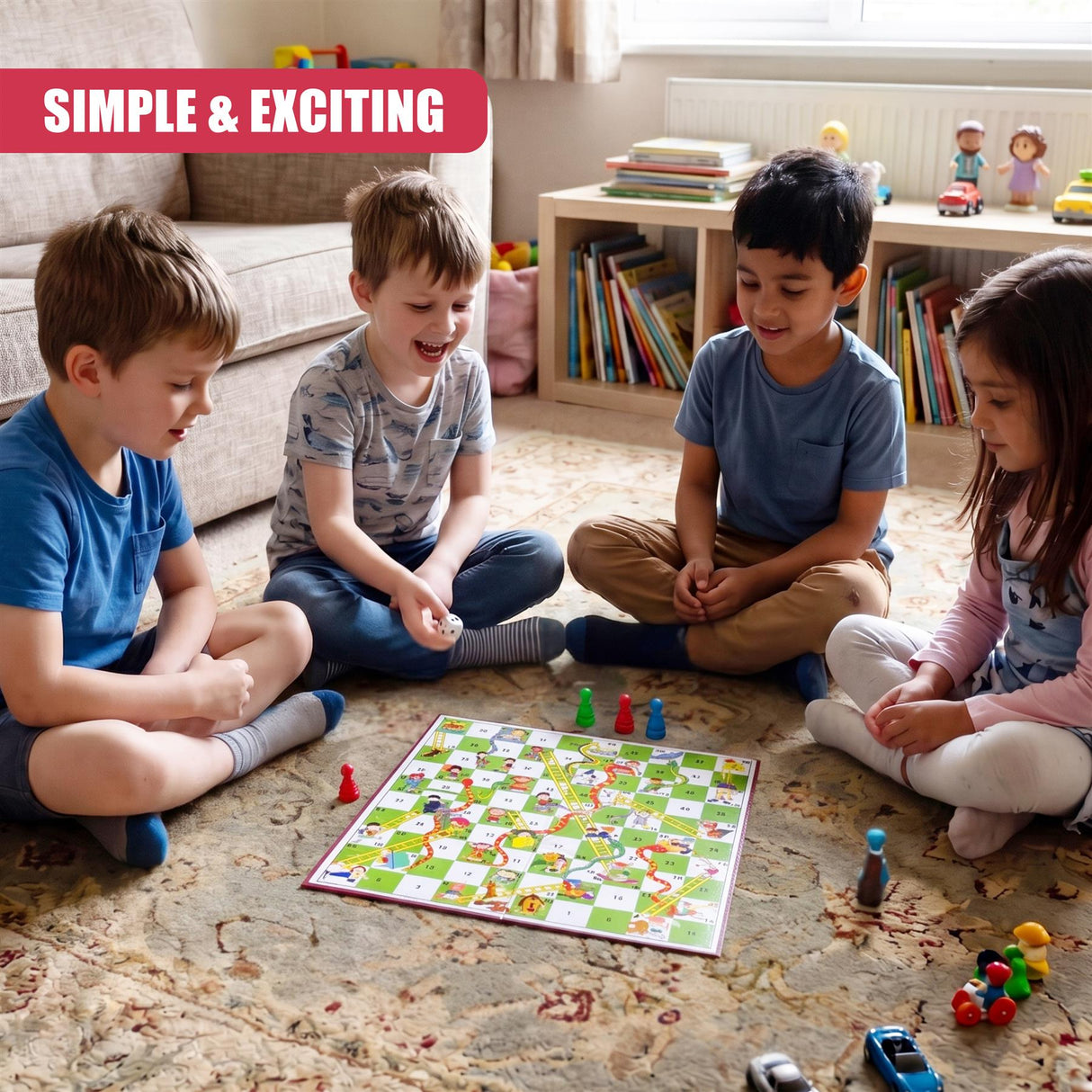 Snakes and Ladders Traditional Board Game