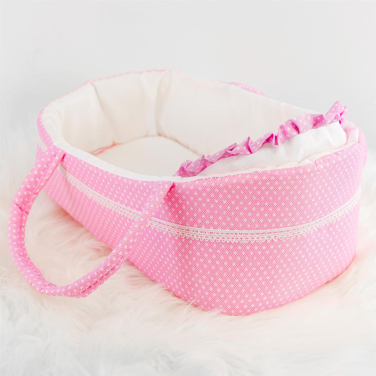 Pink Baby Doll Carry Cot (38 cm / 15")