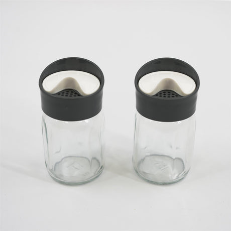 Salt and Pepper Shaker Set / Salt and Pepper Pots With Holder by Geezy - UKBuyZone