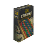 The packaging shows a cribbage board game with painted tracks, playing cards, and a wooden game surface.