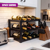 3 Tier Stackable 12 Bottle Wine Storage Rack