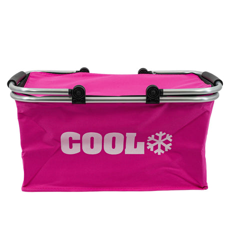 Pink Cooler Basket Bag by Geezy - UKBuyZone